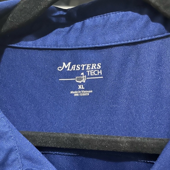 Masters Polo Shirt in Navy and Teal - Picture 3 of 3